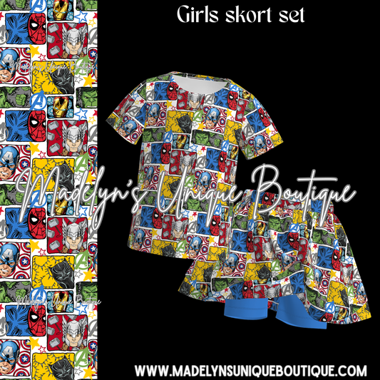 Girls skort set