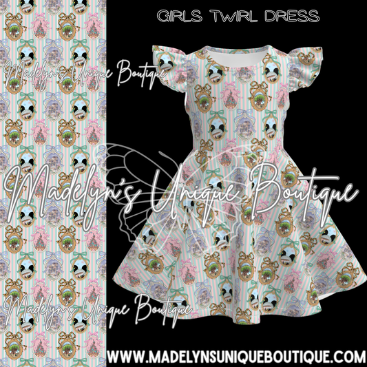 Girls twirl dress “One magical world”