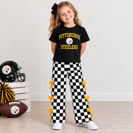 Football Set with bow pants