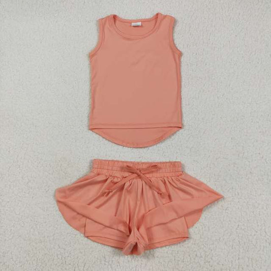 athletic set with shorts built in