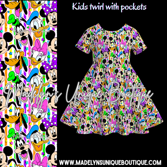 Girls twirl dress
