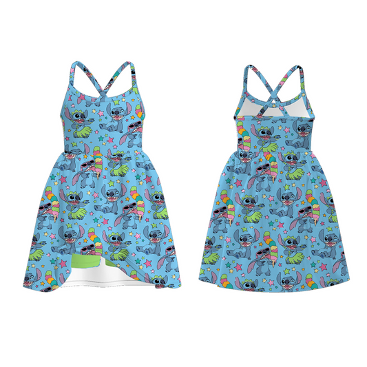 Girls dress with built in shorts