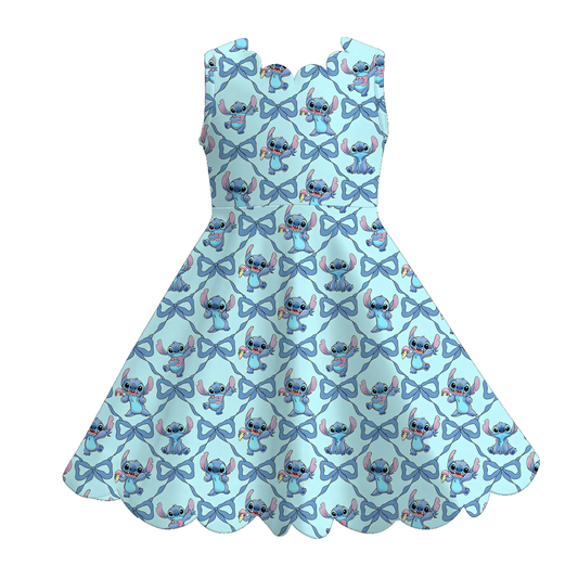 Girls scalloped dress