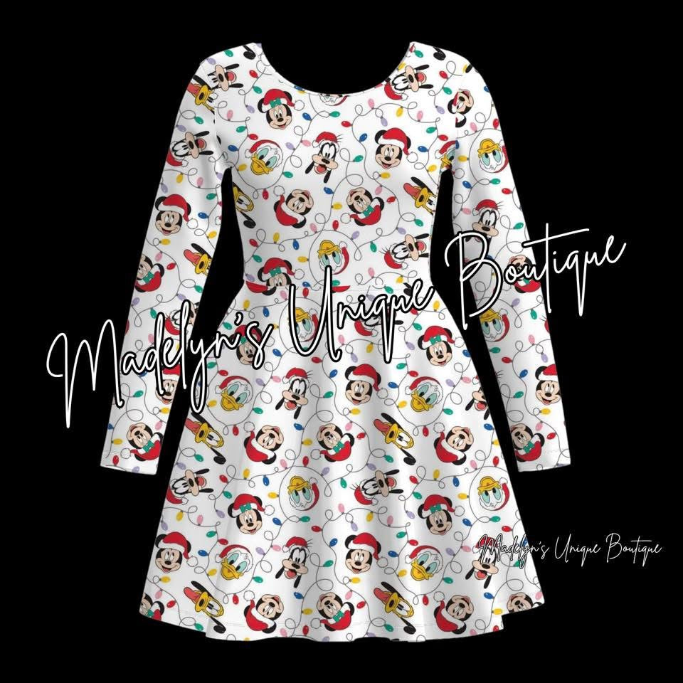Women’s Christmas twirl dress with pockets
