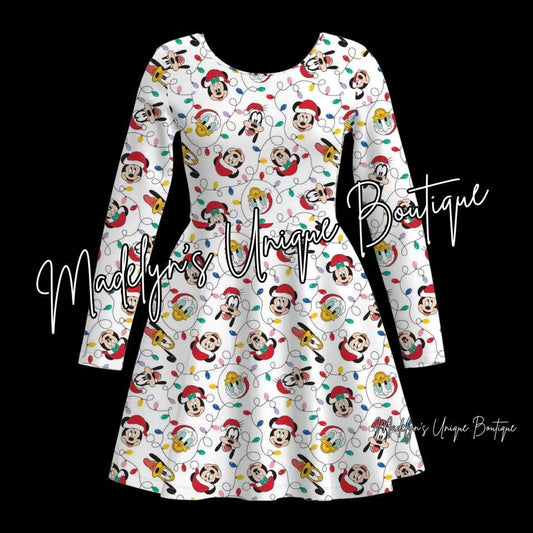 Women’s Christmas twirl dress with pockets