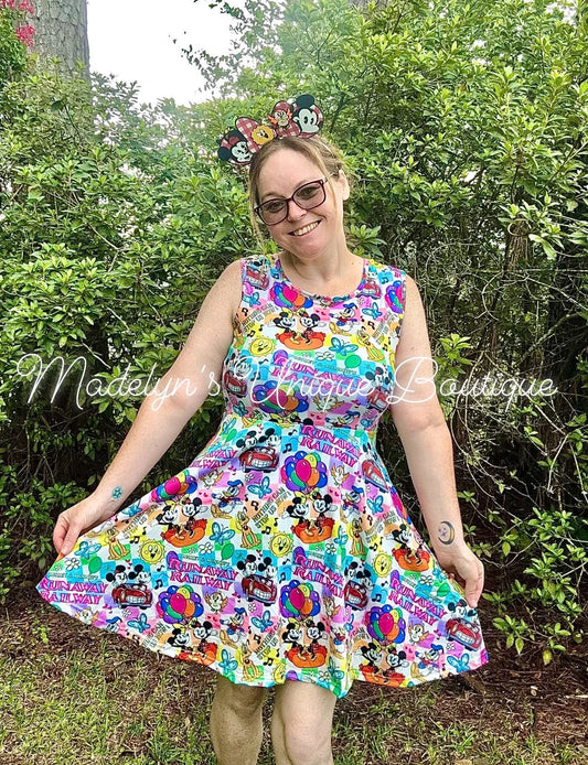 Women’s twirl dress with pockets