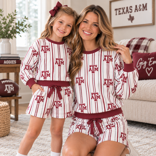Mama and mini football sets