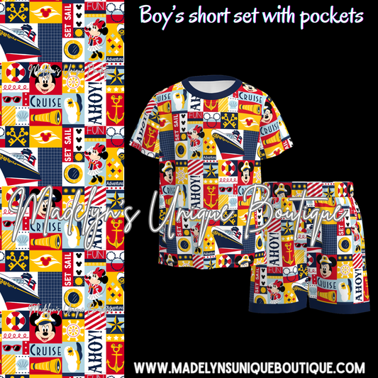 Boys short set cruise
