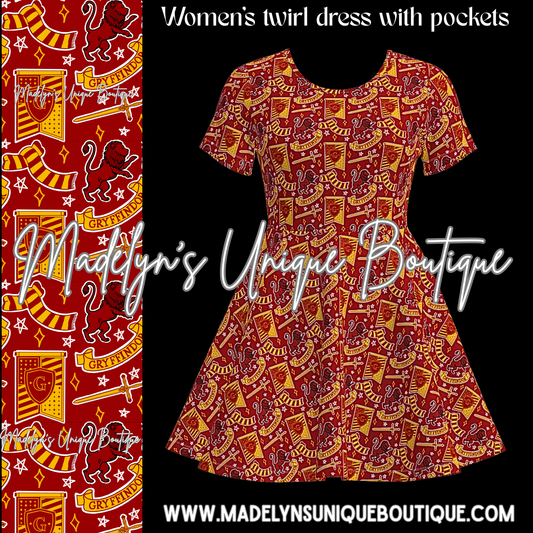 Women’s twirl dress with pockets