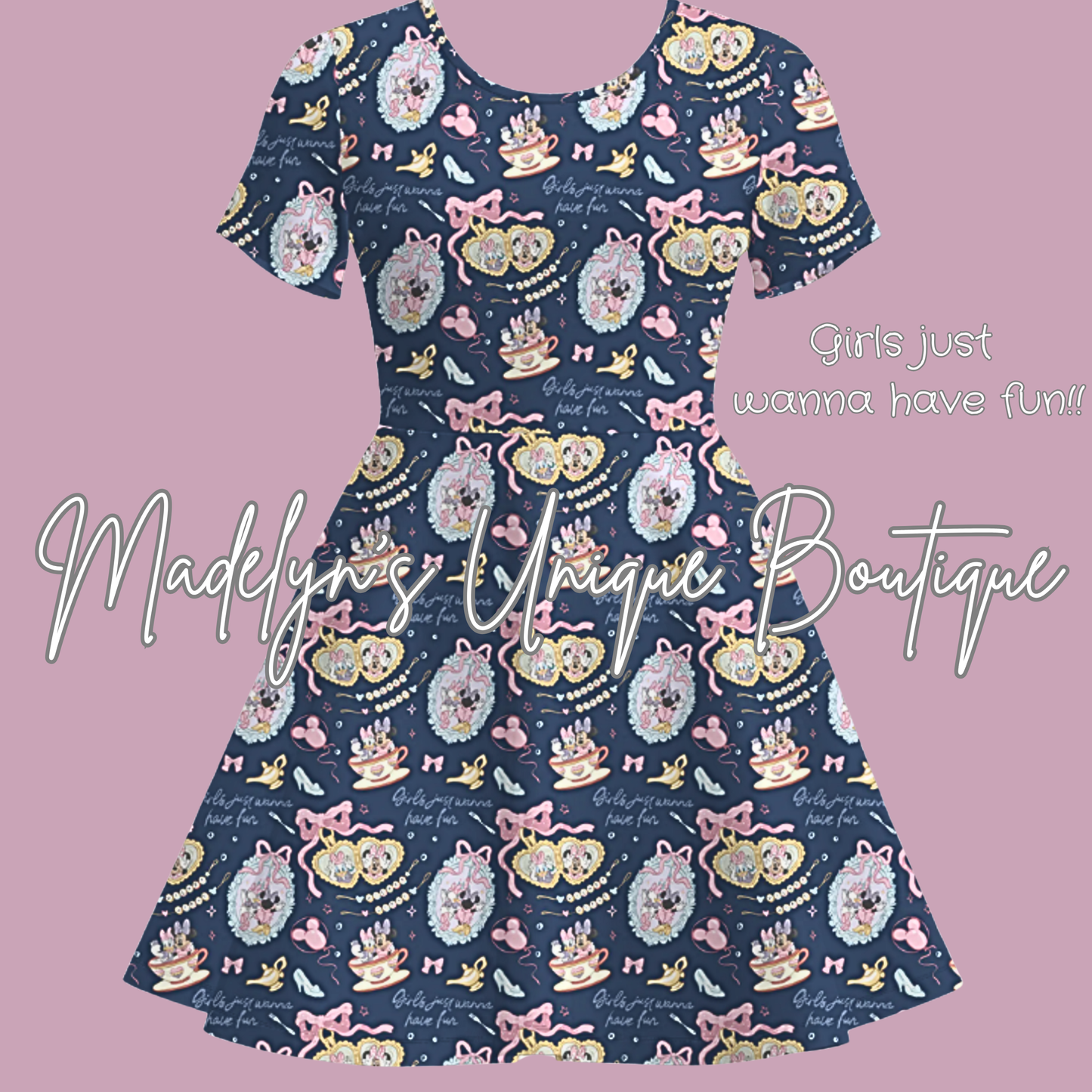 Women’s twirl dress with pockets