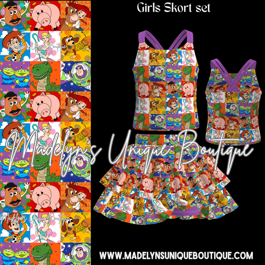 Girls skort set
