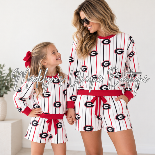 Mama and mini football sets