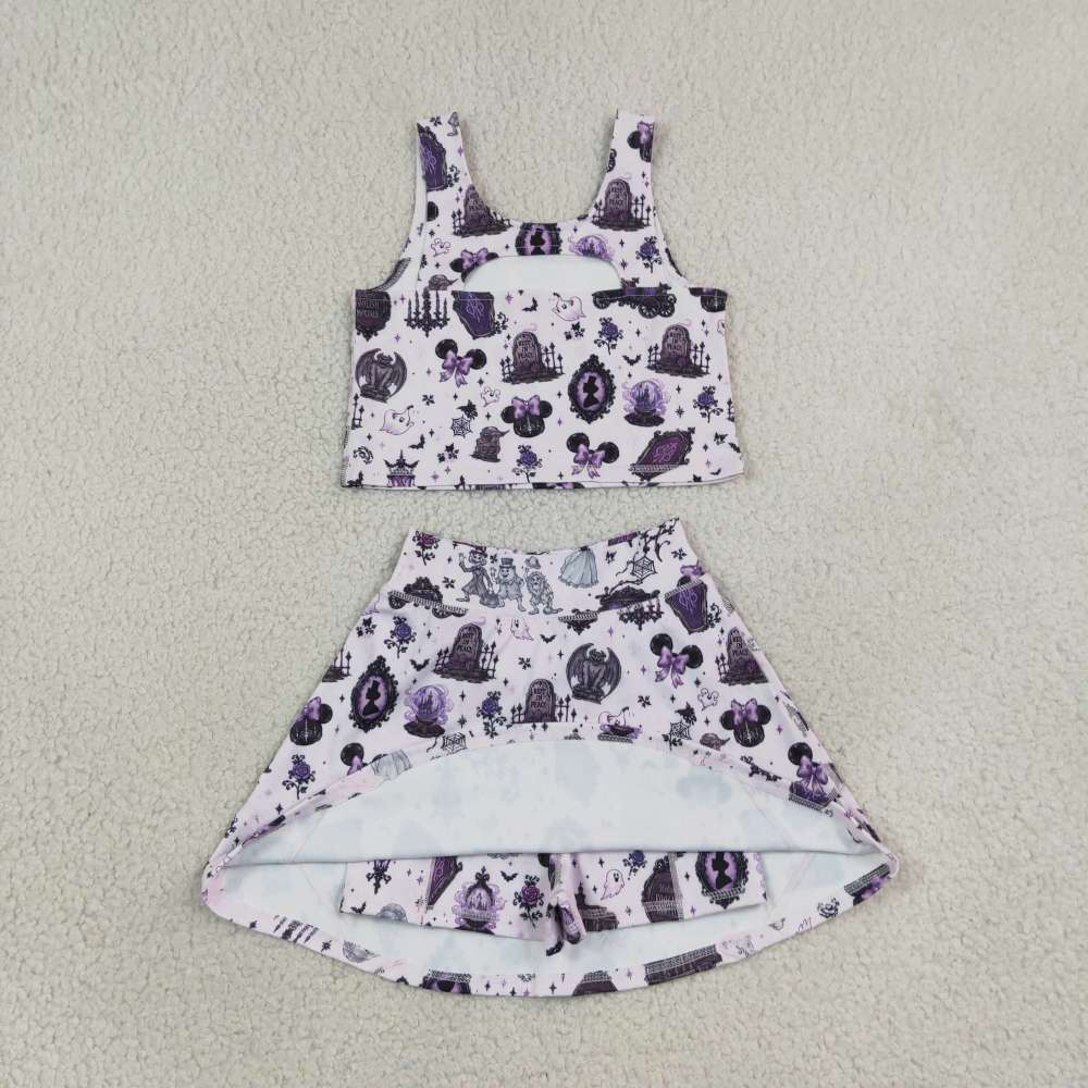 Haunted mansion Athletic Girls skort set
