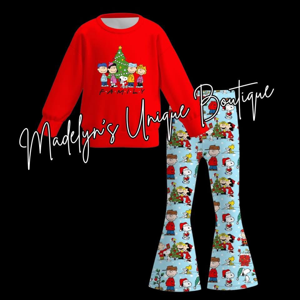 Girls outfit with lightweight sweatshirt