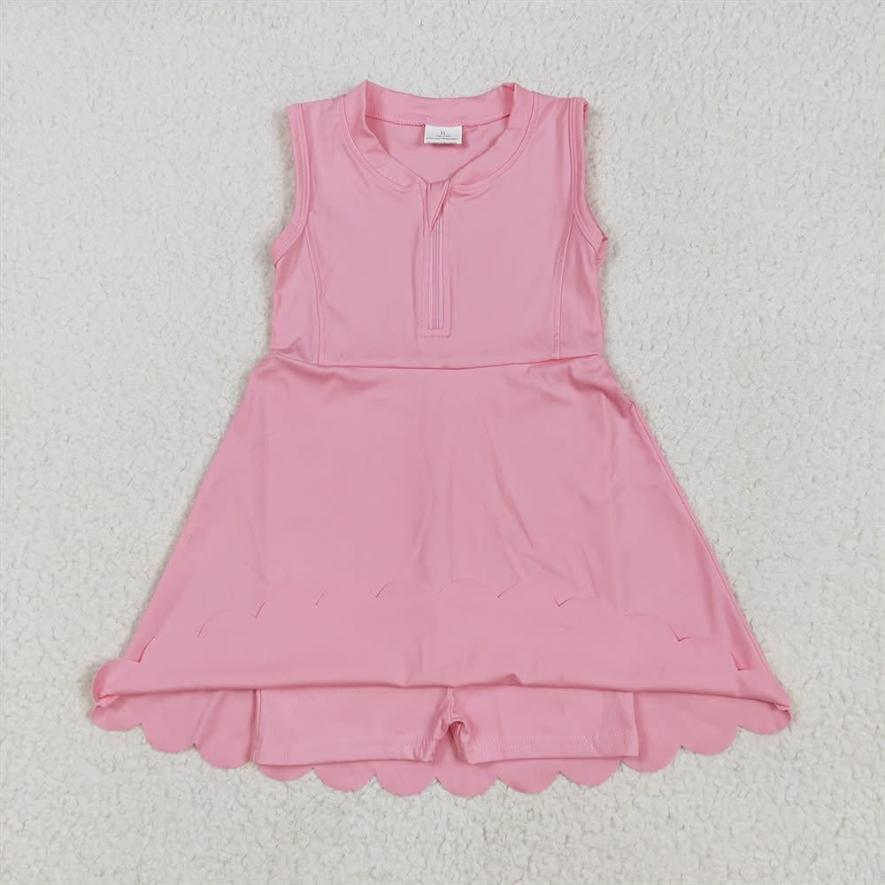 sports athletic dress with shorts built in