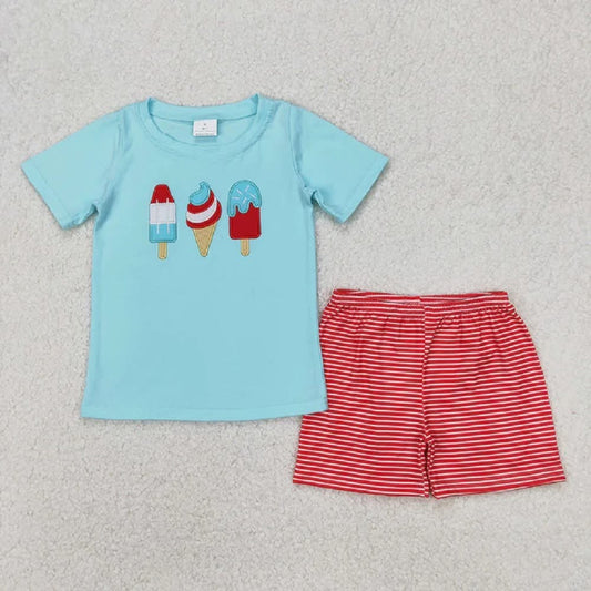 Embroidered ice cream set