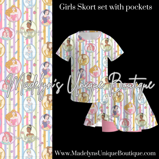 Girls skort set