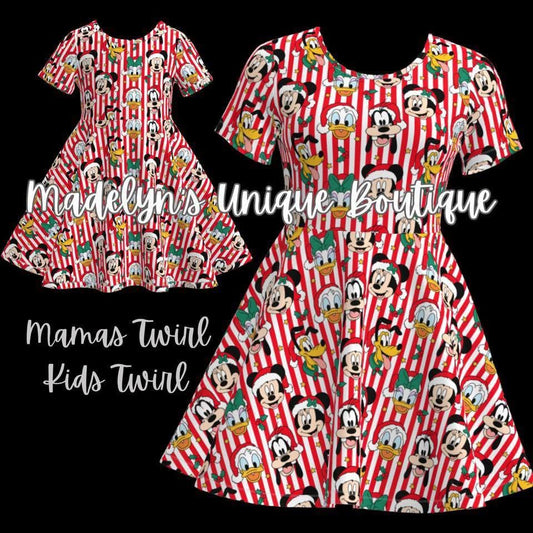 Women’s Christmas twirl dress with pockets