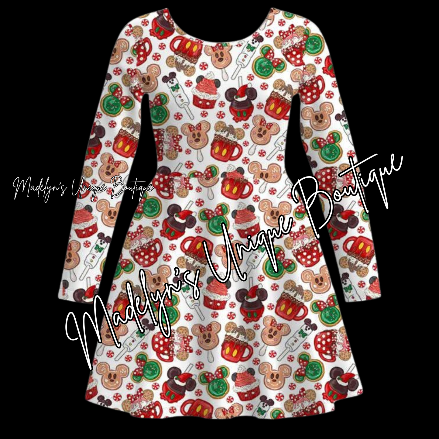 Women’s Christmas twirl dress with pockets