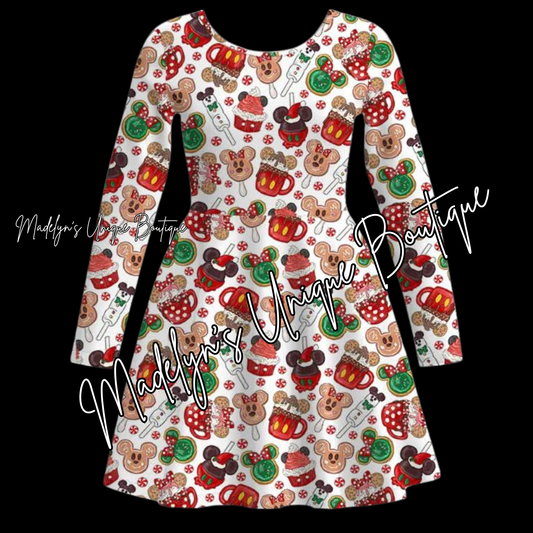 Women’s Christmas twirl dress with pockets