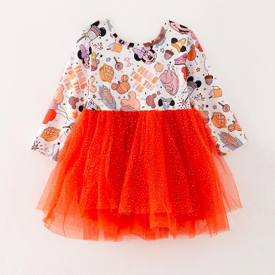 Fall tulle dress