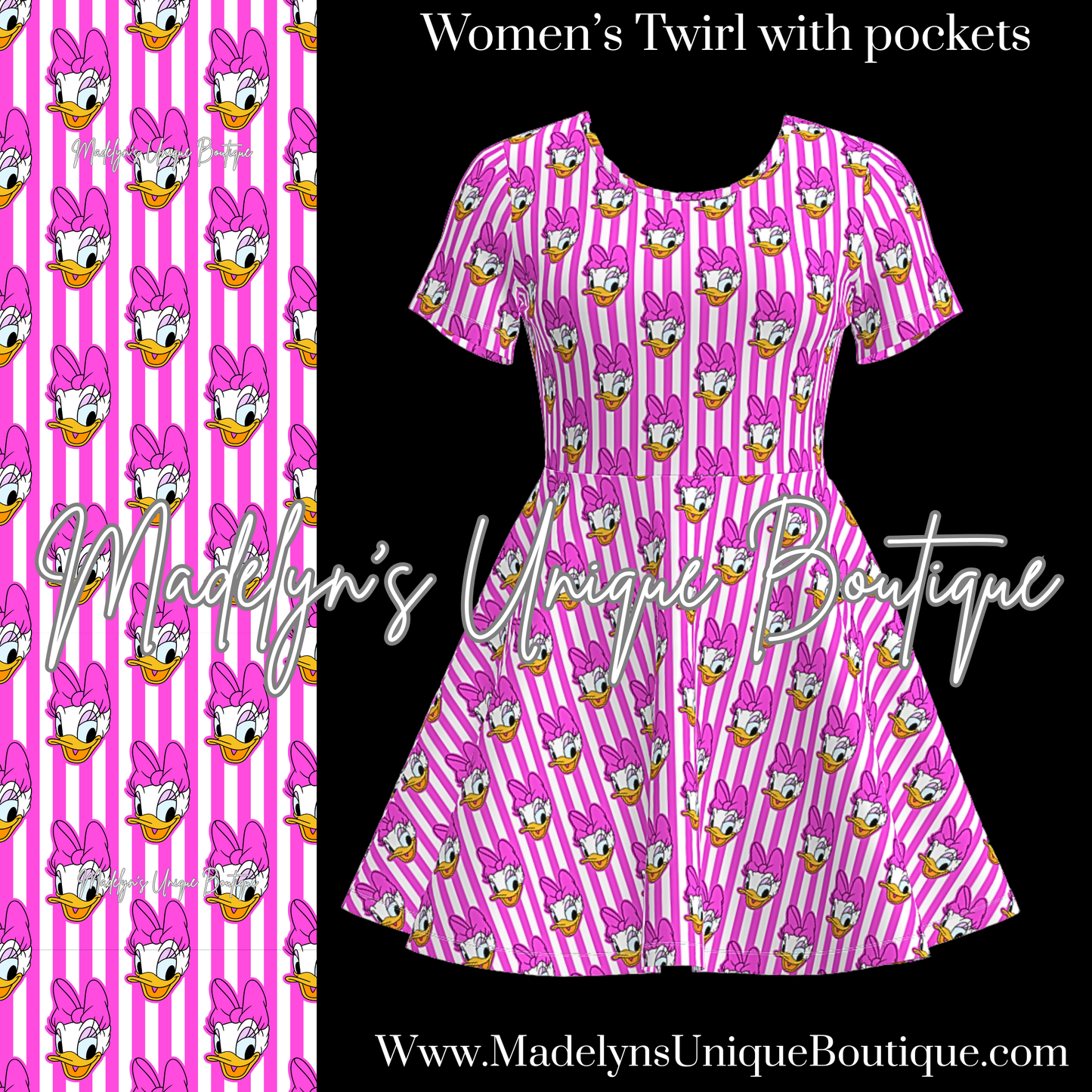 Women’s twirl dress with pockets