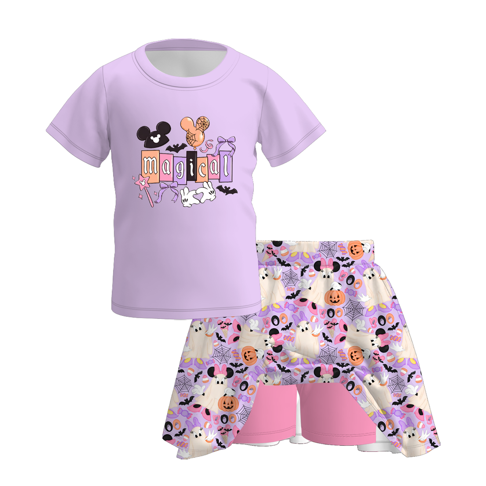 Magic Halloween skort set