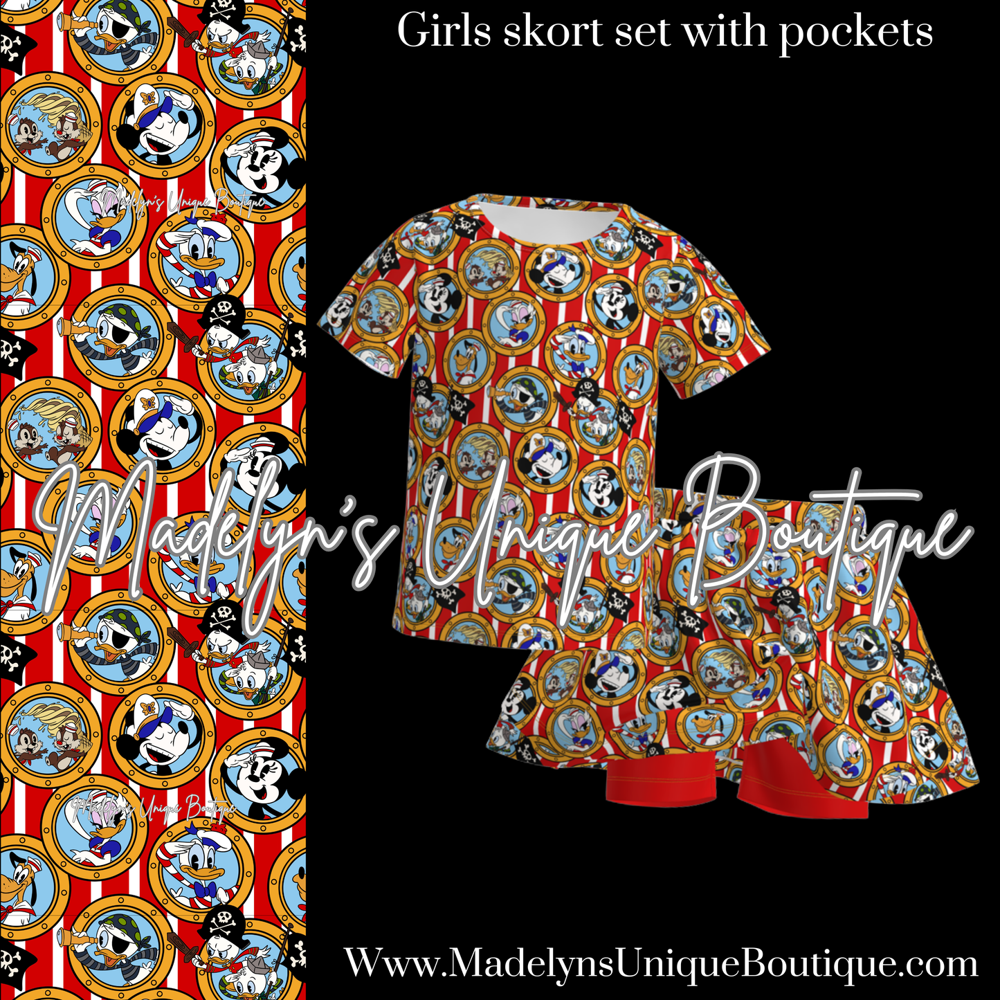 Girls skort set