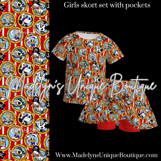 Girls skort set