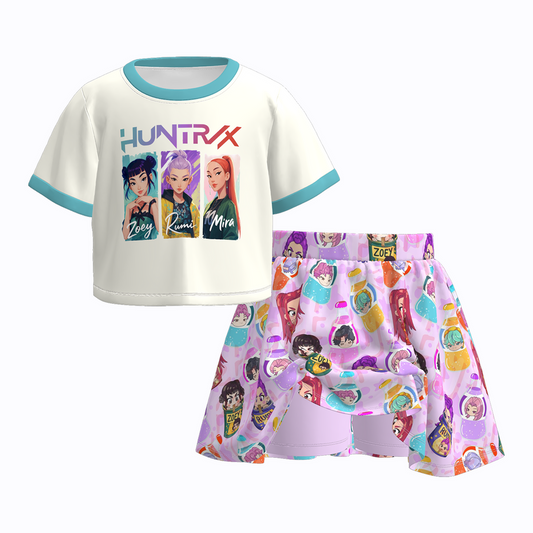 Kpop skort set
