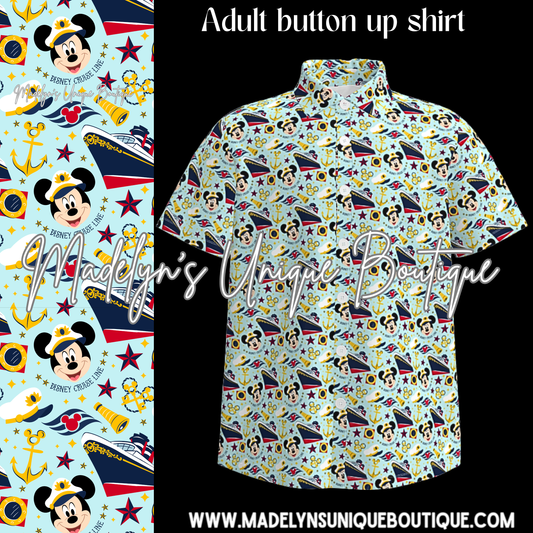 Unisex adult button up