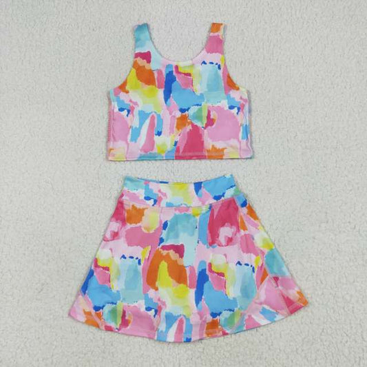 athletic set with shorts built in