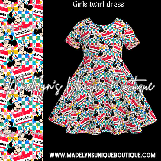Girls twirl dress