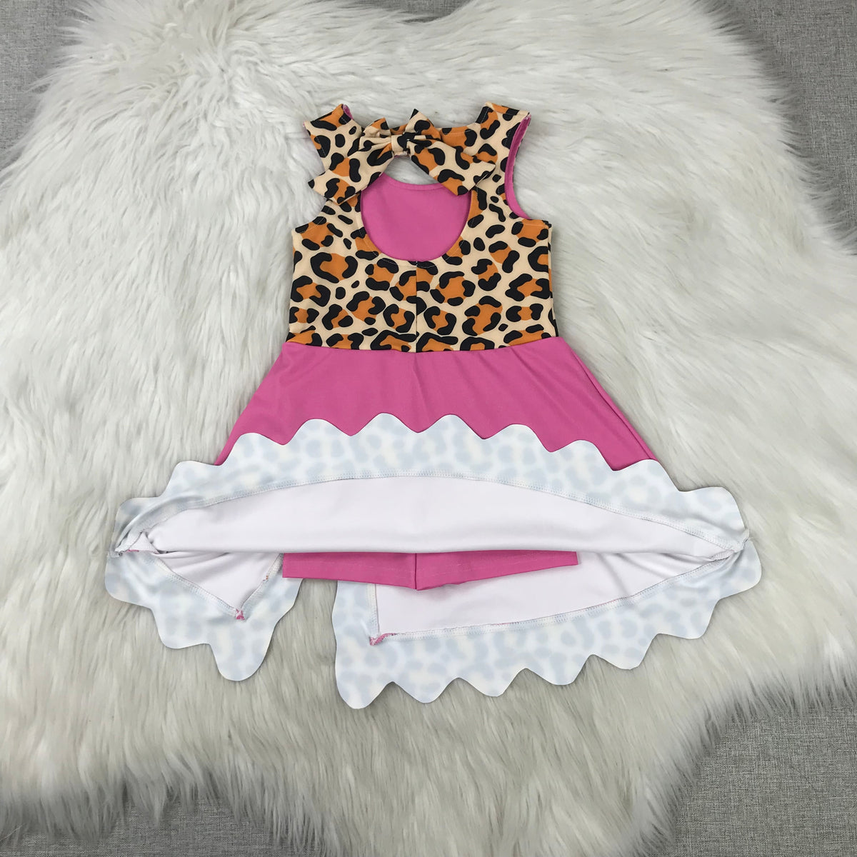 Athletic dress with built in shorts
