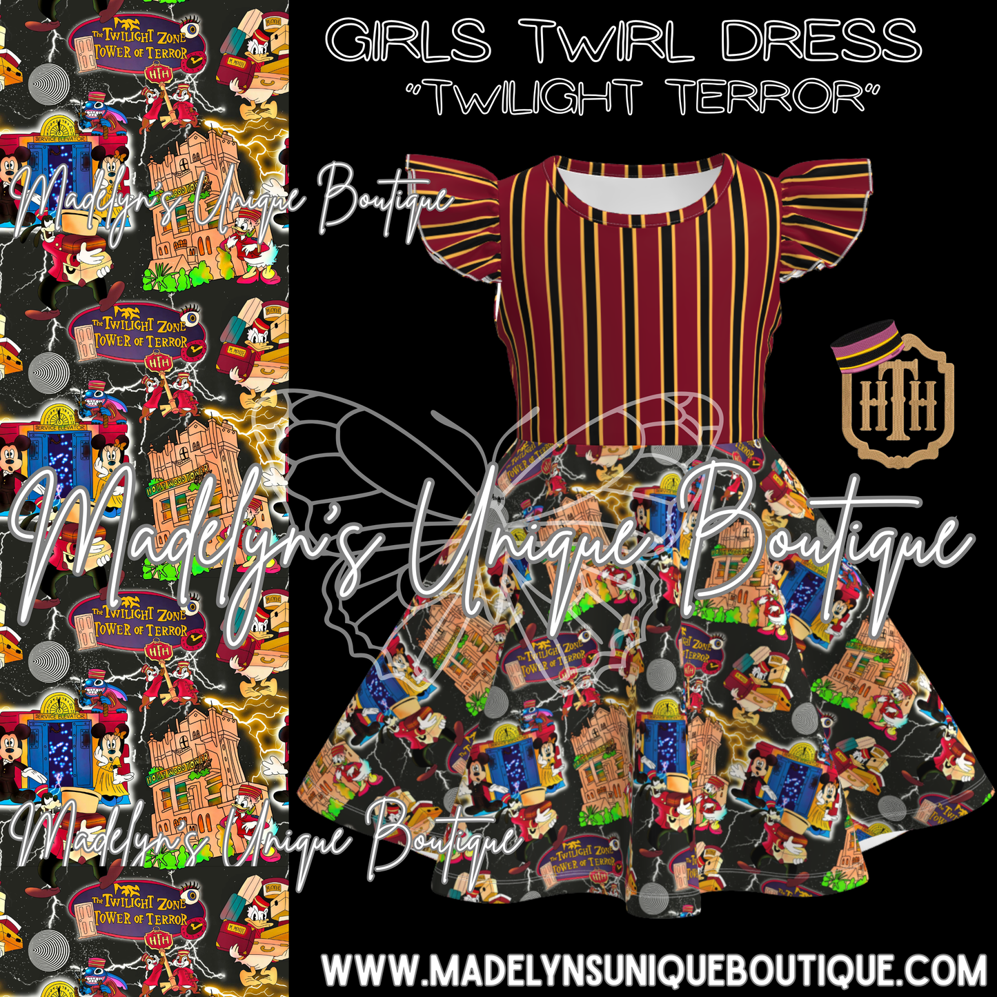 Girls twirl dress “Twilight Terror”