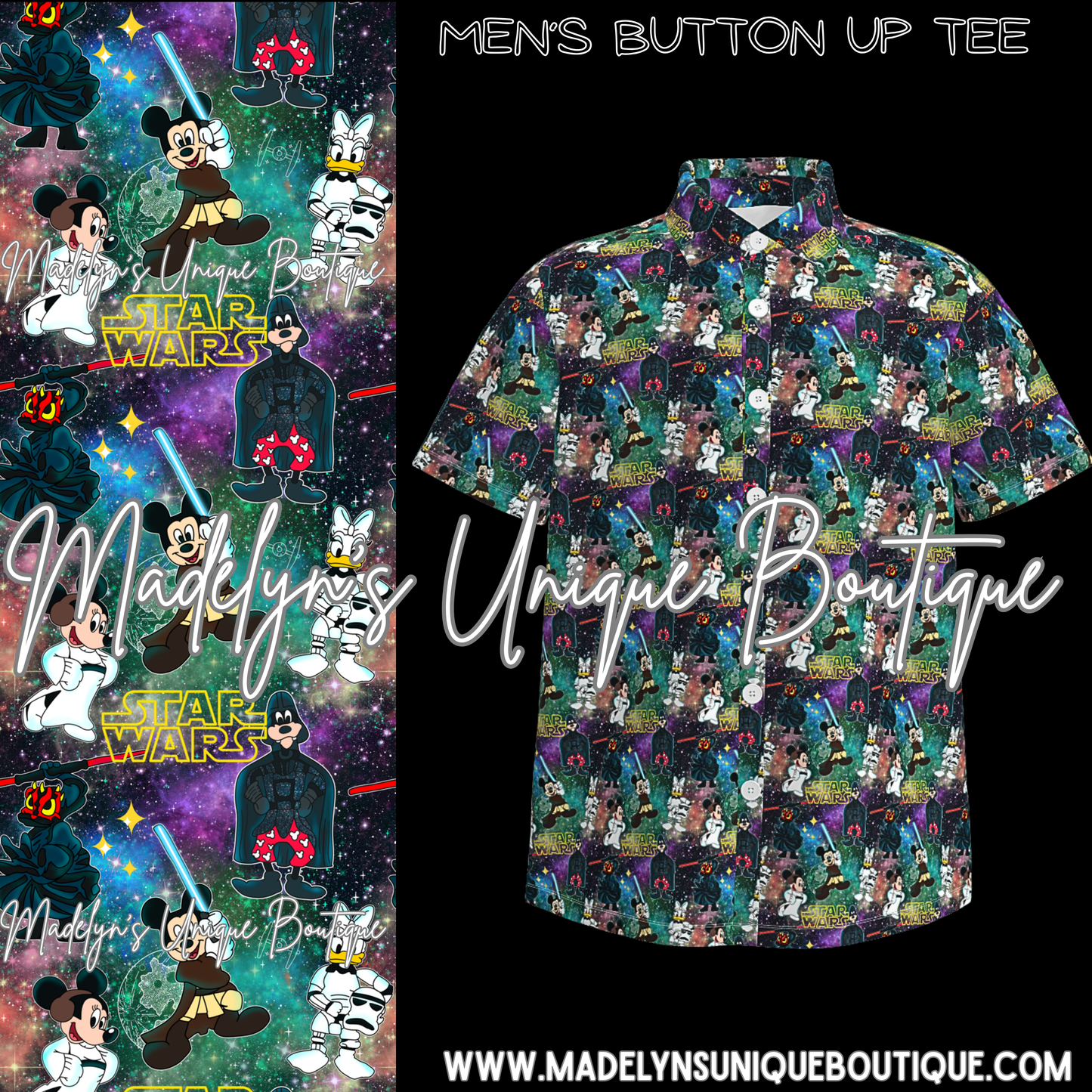Unisex adult button up