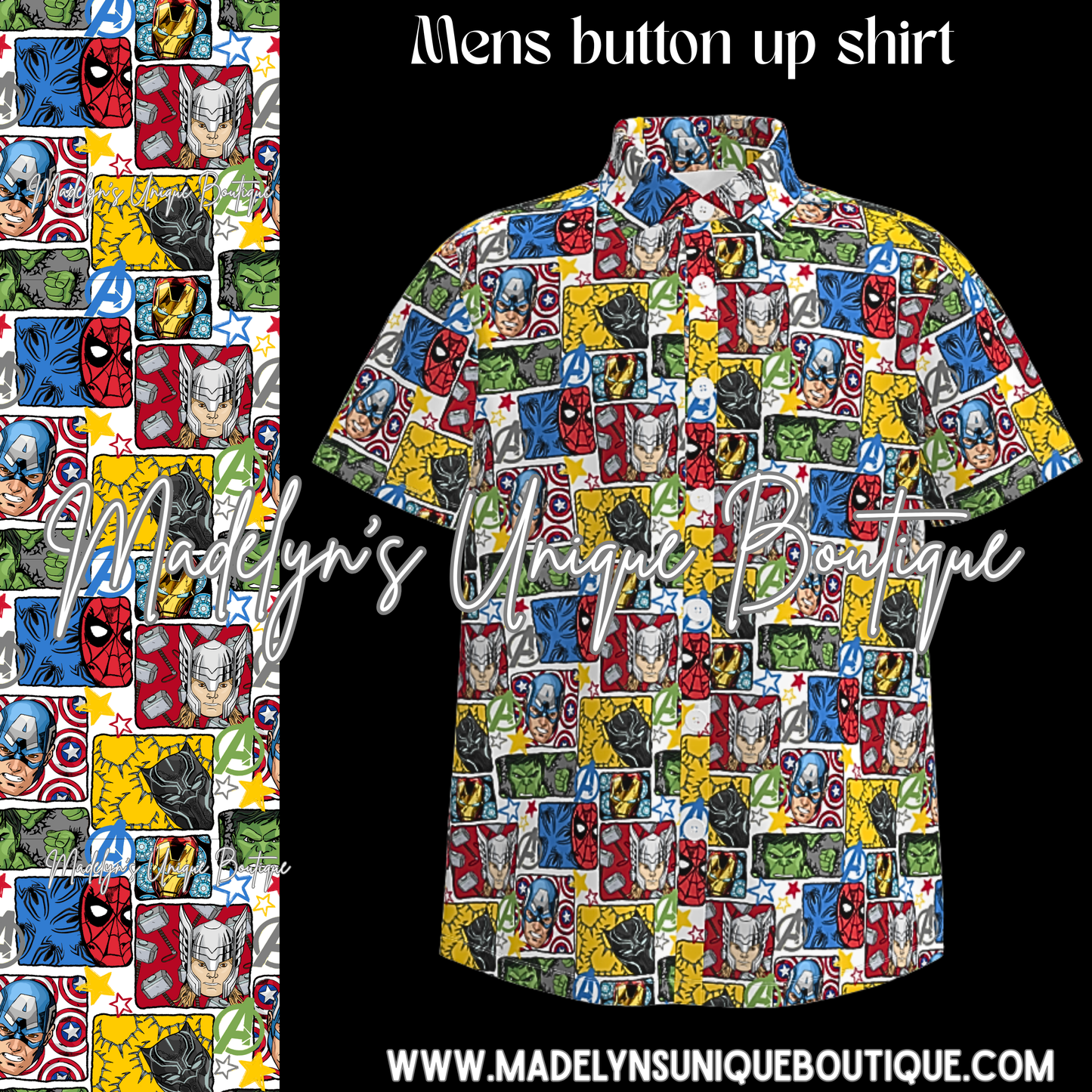 Unisex adult button up