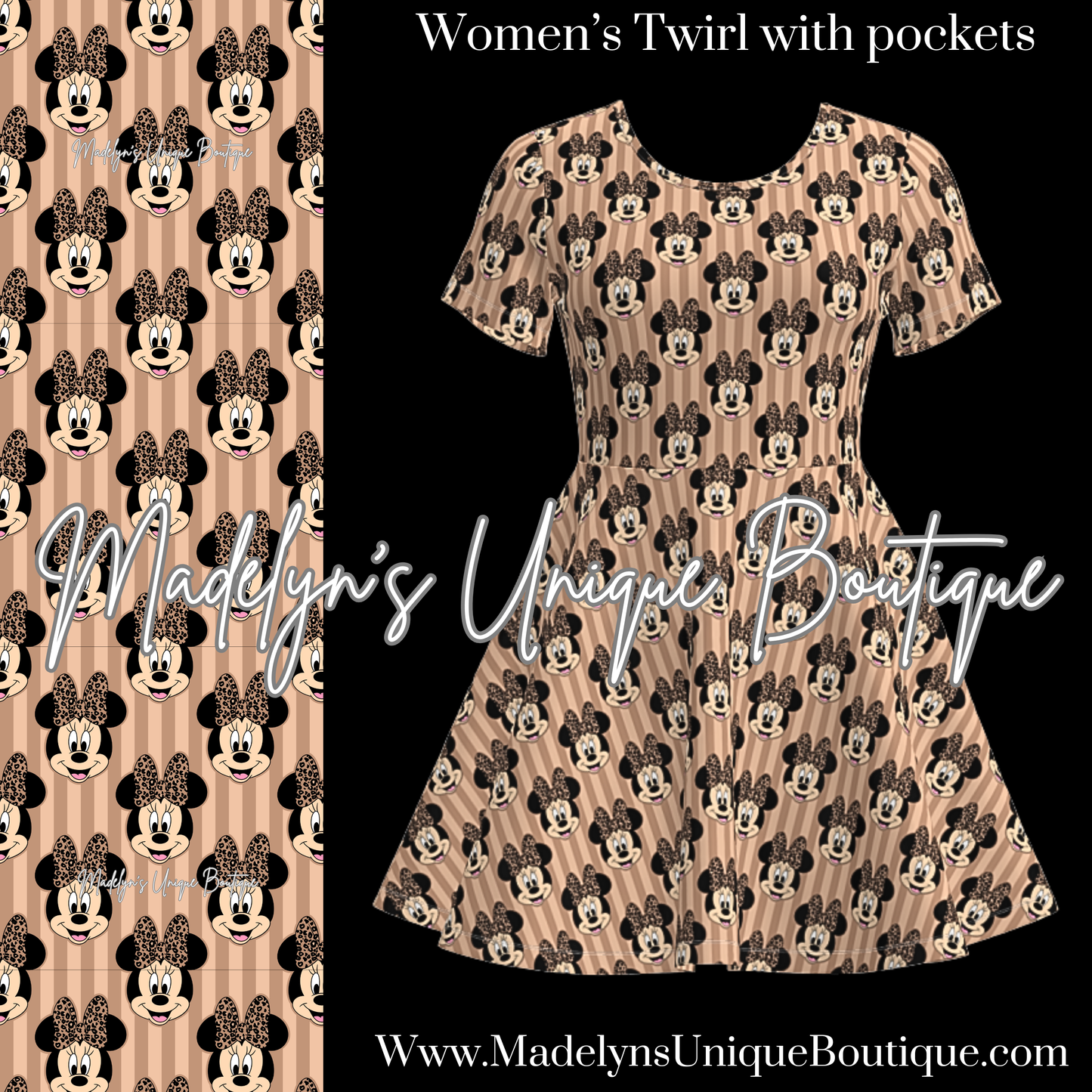 Women’s twirl dress with pockets