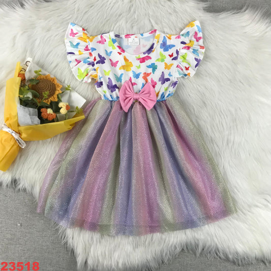 Butterfly tulle dress