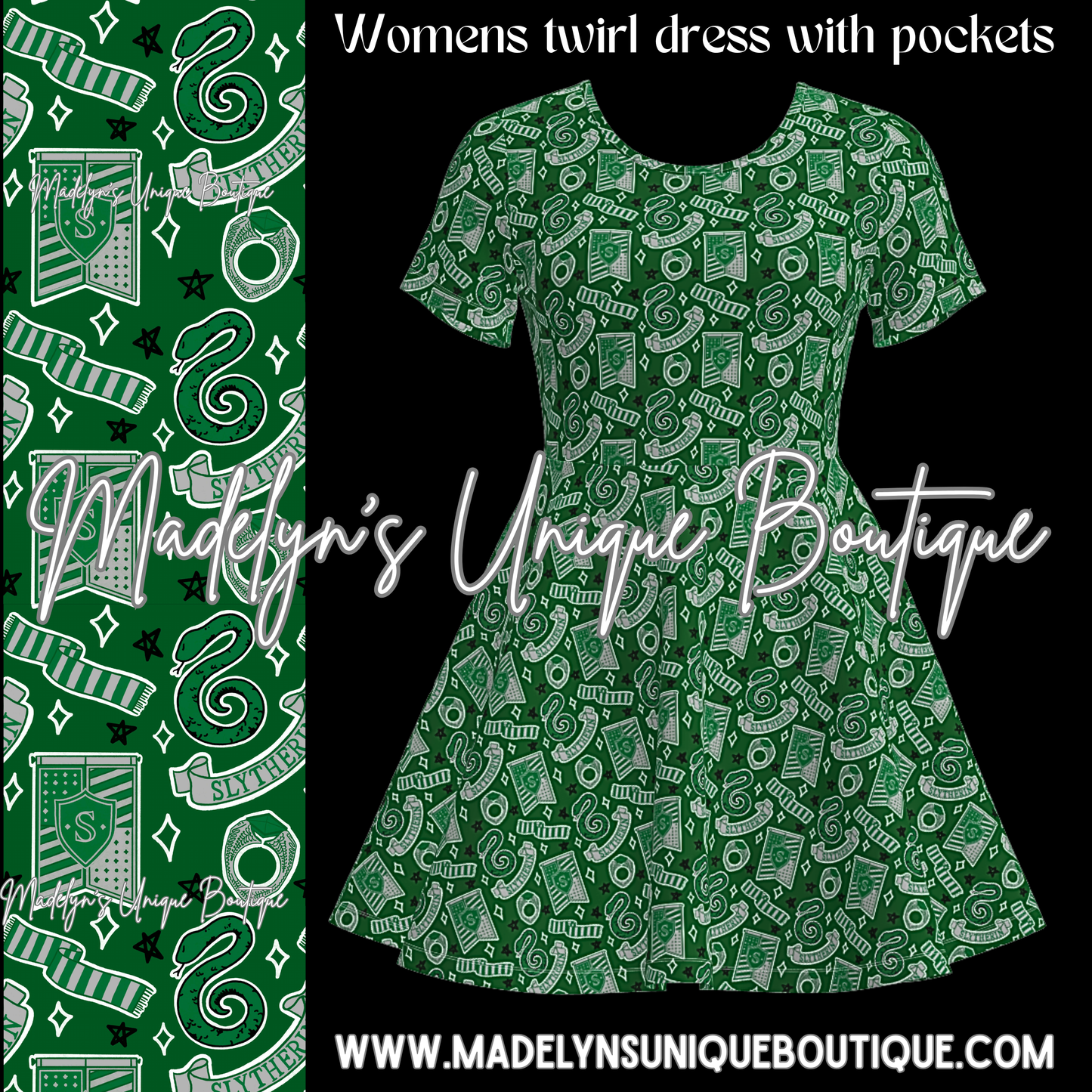 Women’s twirl dress with pockets