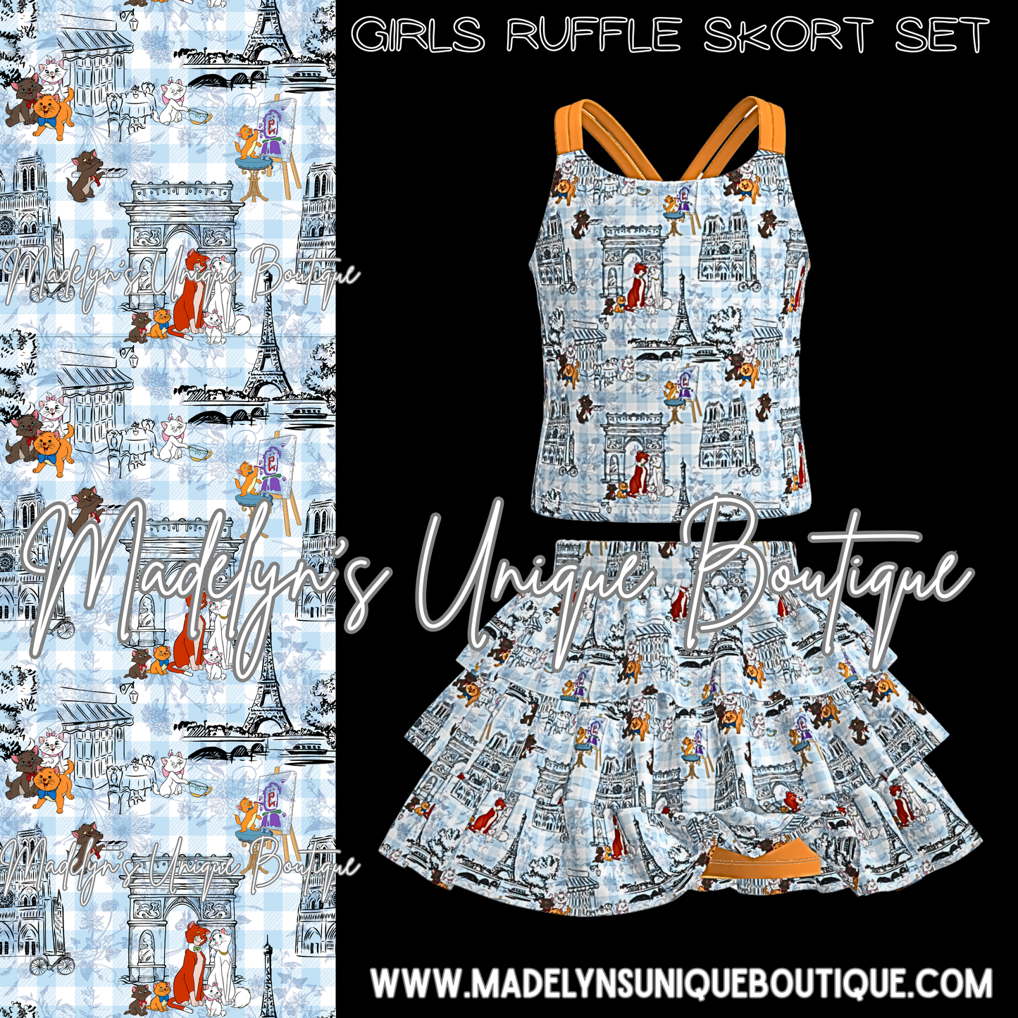 Girls skort set