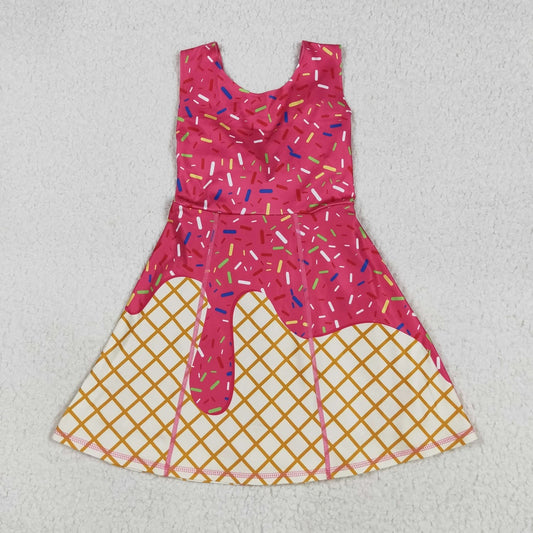 Ice cream athletic dress with shorts built in
