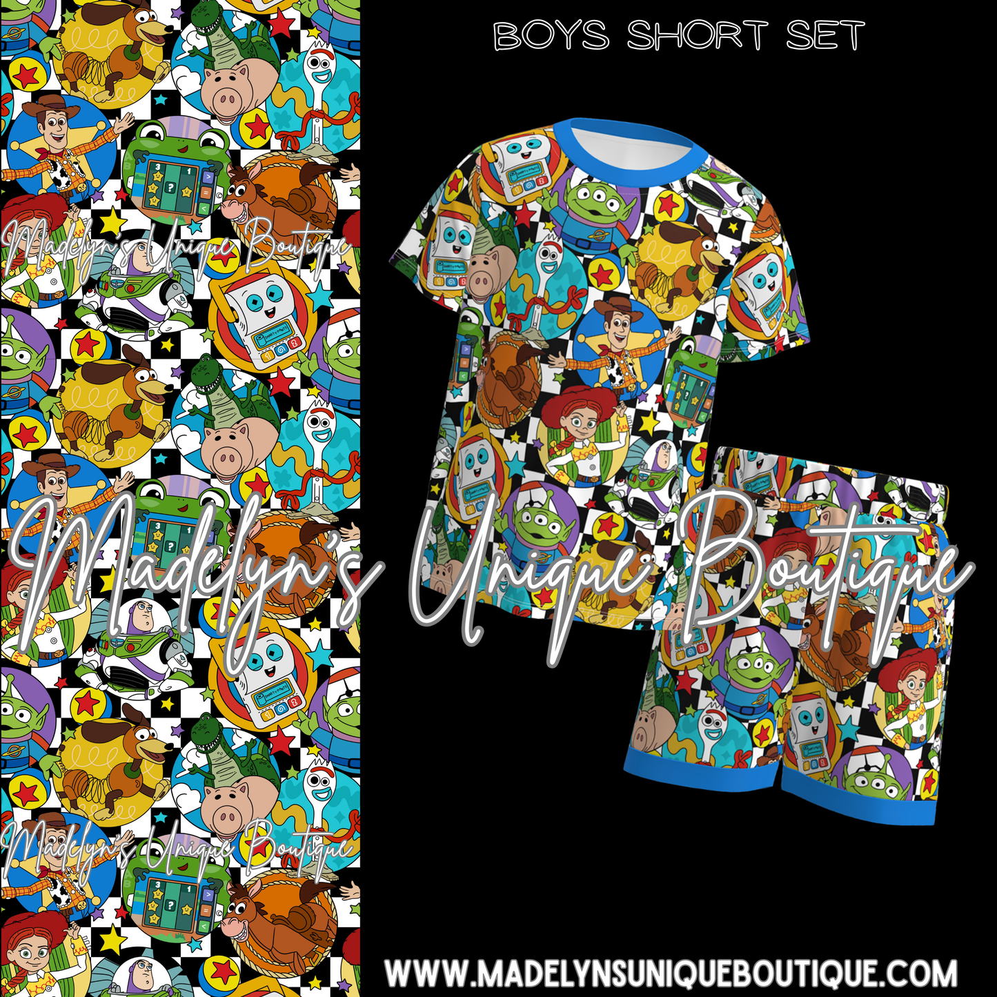 Boys short set “Toybox takeover”