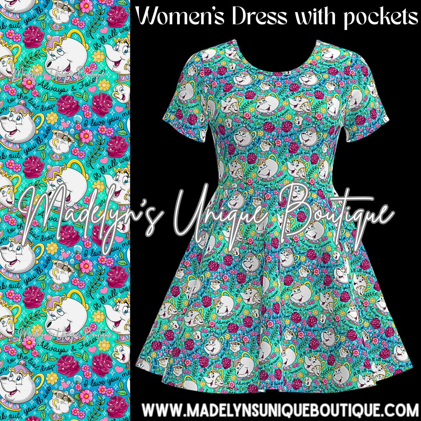 Women’s twirl dress with pockets