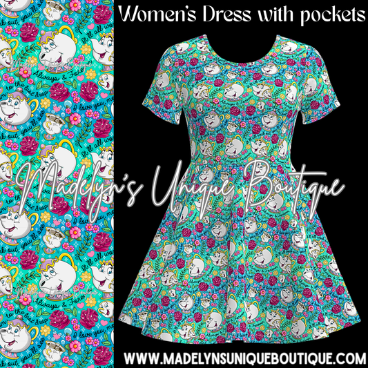 Women’s twirl dress with pockets