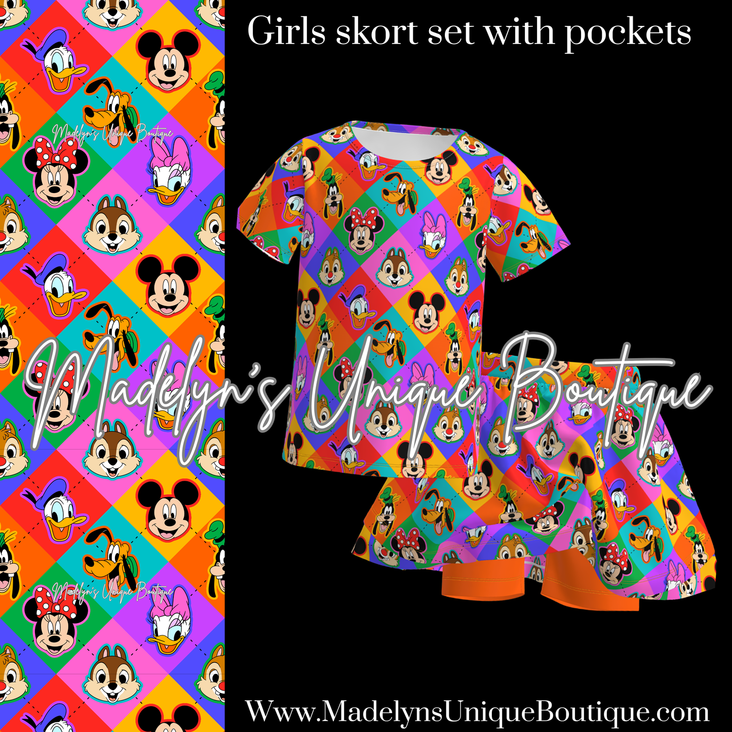 Girls skort set