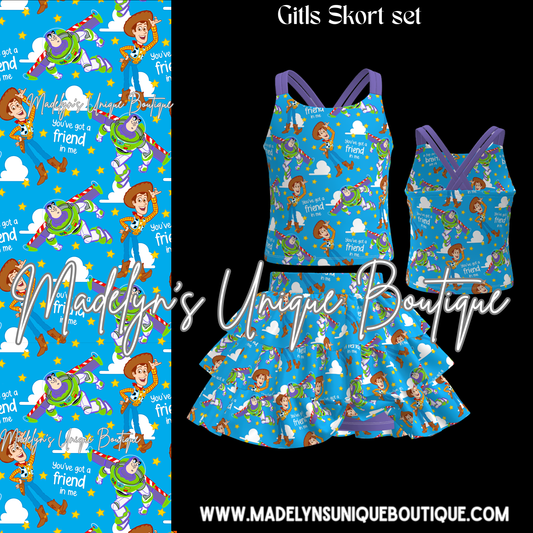Girls skort set