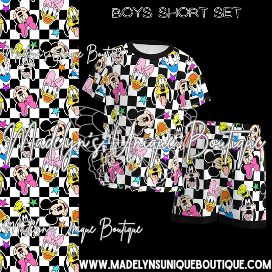 Boys short set “Main street mash-up”