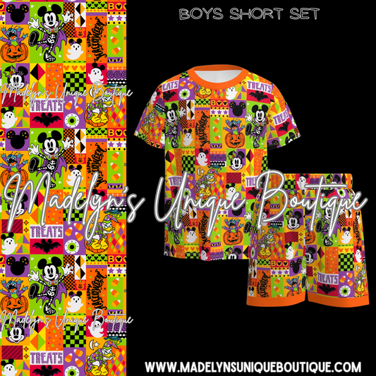 Boys short set “mainstreet mischief”