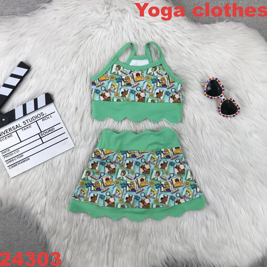 athletic set with shorts built in